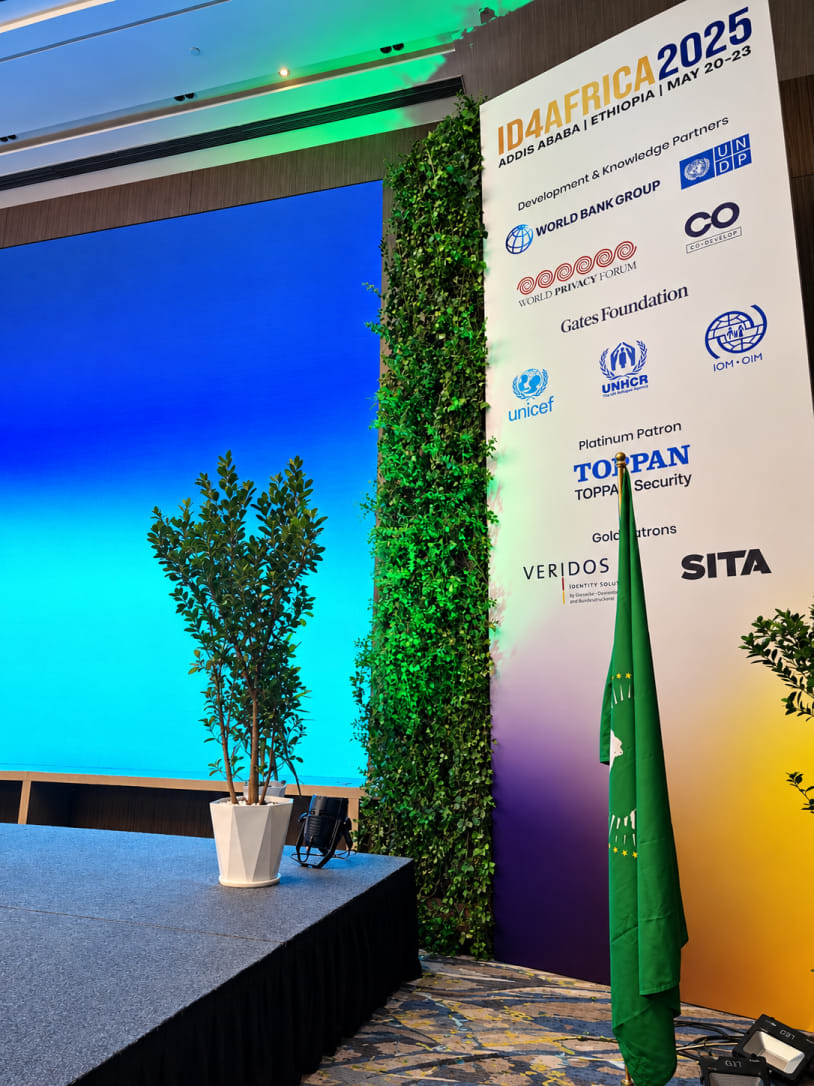 Floral installations at corporate event